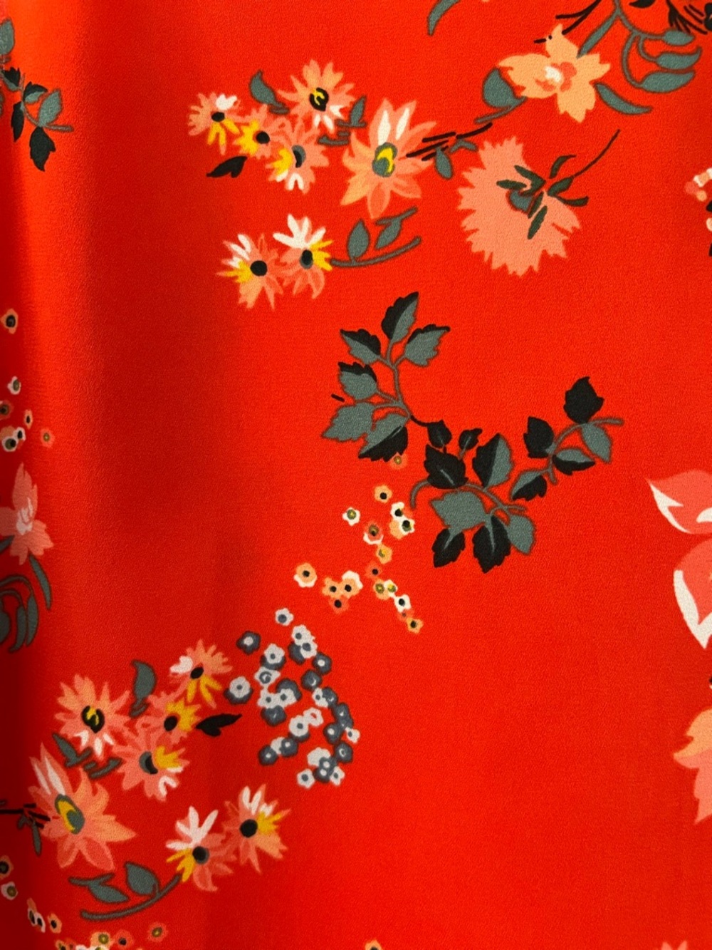 LOFT Women’s Red Floral Sleeveless Blouse - Like New - Picture 4 of 11